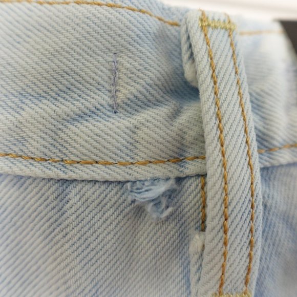 ❌SOLD❌ LEVI'S Wedgie Straight Jeans Light Blue Acid wash High Rise Denim 25X26 - Picture 13 of 14